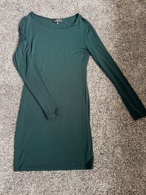 Lulu's Forest Green Long Sleeve Bodycon Dress